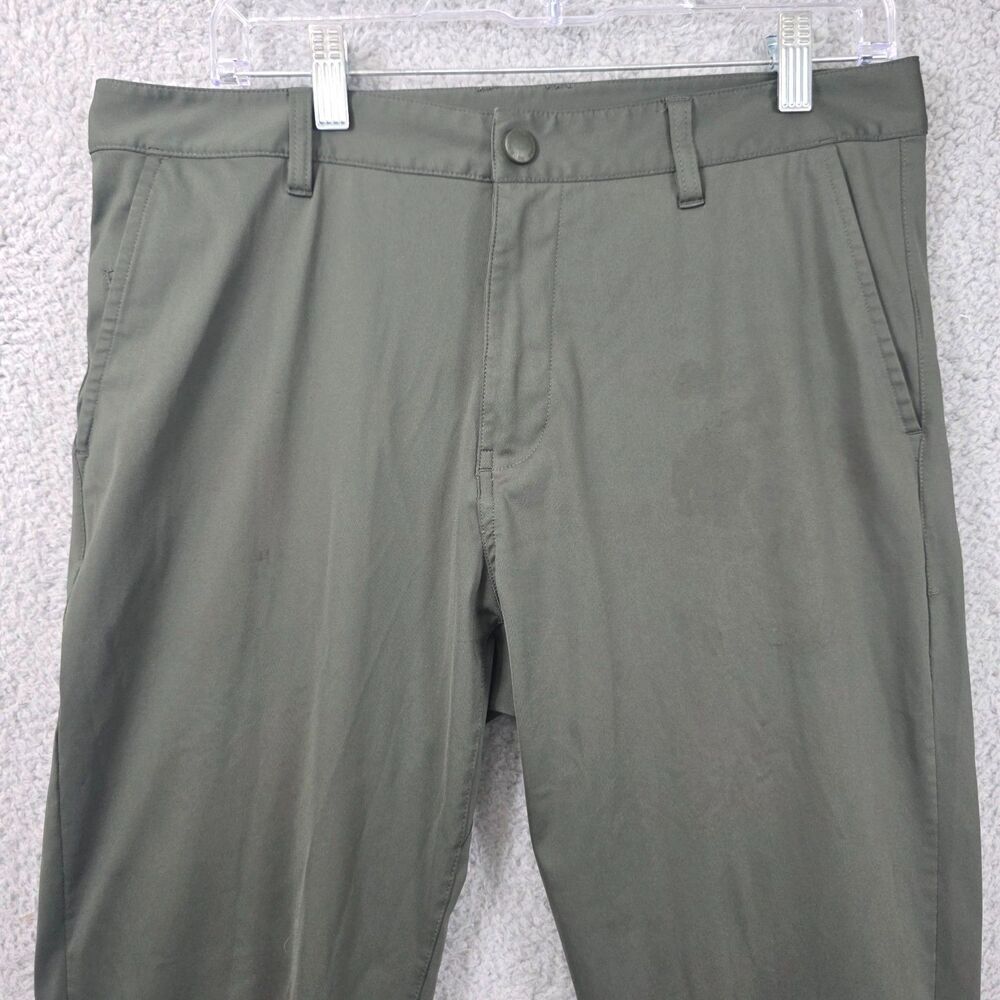 Rhone Pants Men's Green Commuter Chino 100541 Size 33x32 - Picture 2 of 9